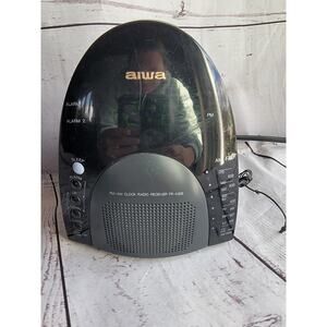 Aiwa am/fm Clock Radio Receiver w/snooze feature. Model#FR-A305U Works